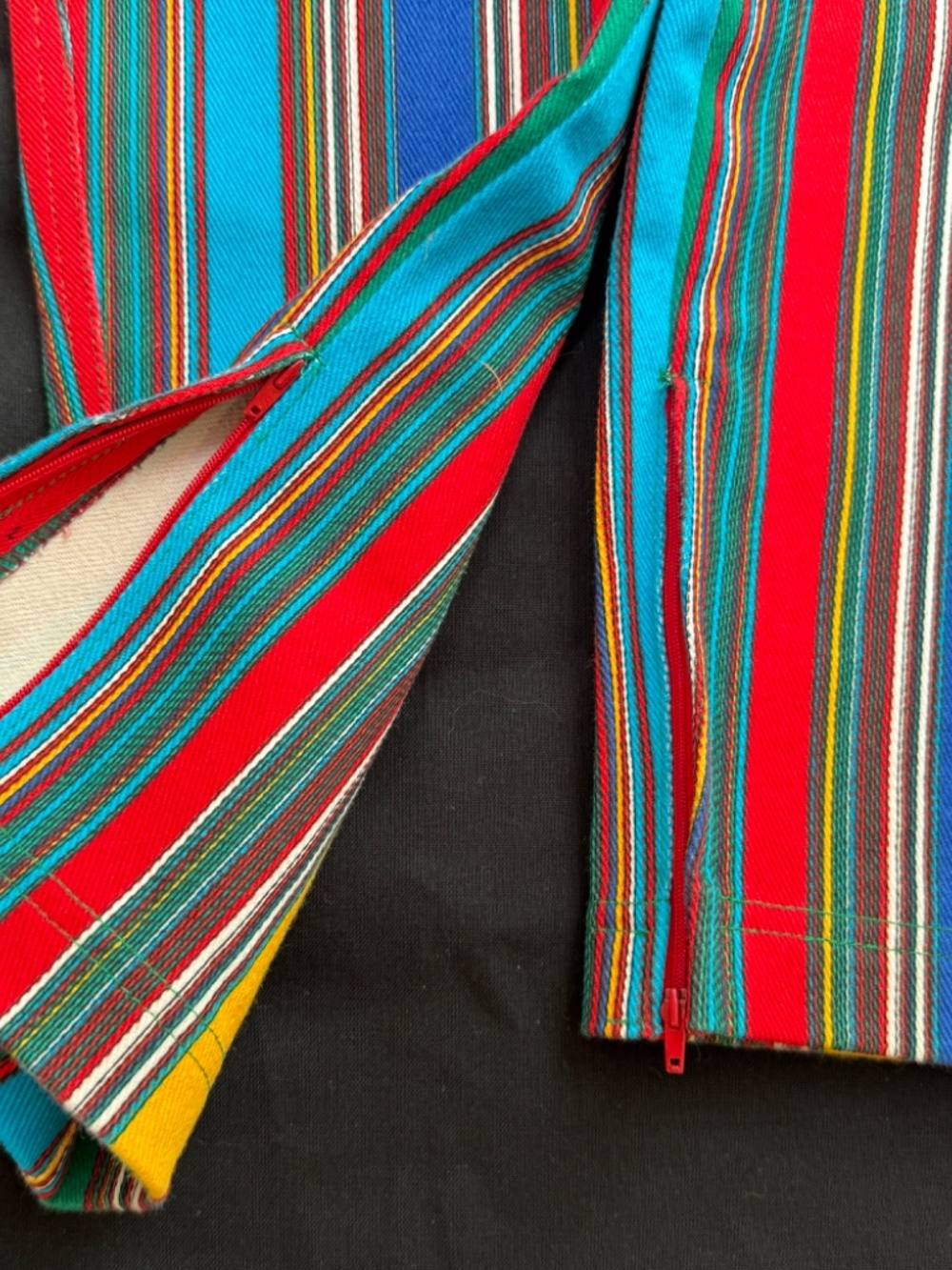 Gianni Versace Couture vintage striped multicolour jeans - Picture 7 of 10